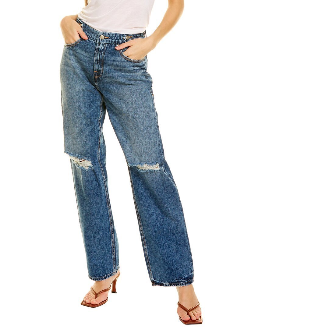 Good American Good 90's Blue Straight Jean
